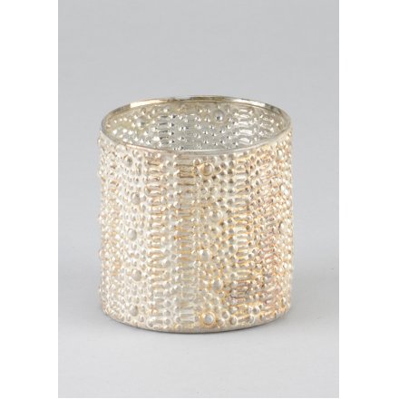 Textured Vase/T-Light Holder, 8cm