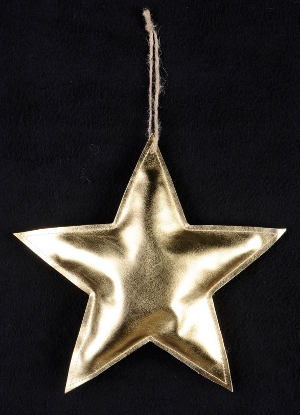 Gold Star Hanger, Large Christmas Decorations / Hanging Decorations