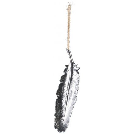 Silver Feather Hanger