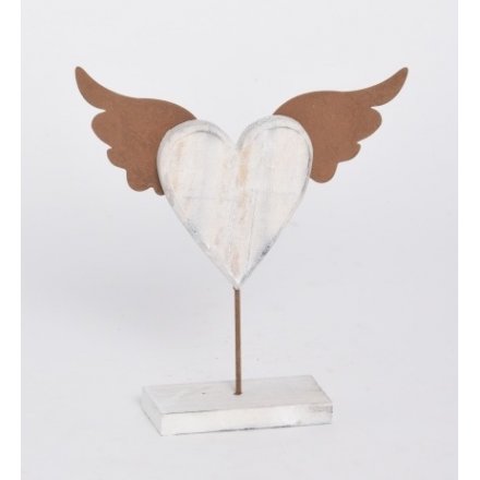 Heart Angel Wing Ornament