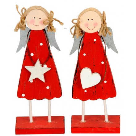 Red Angel Ornament, 2a