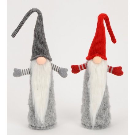 Tall Grey/Red Gonk Ornaments Mix 52cm