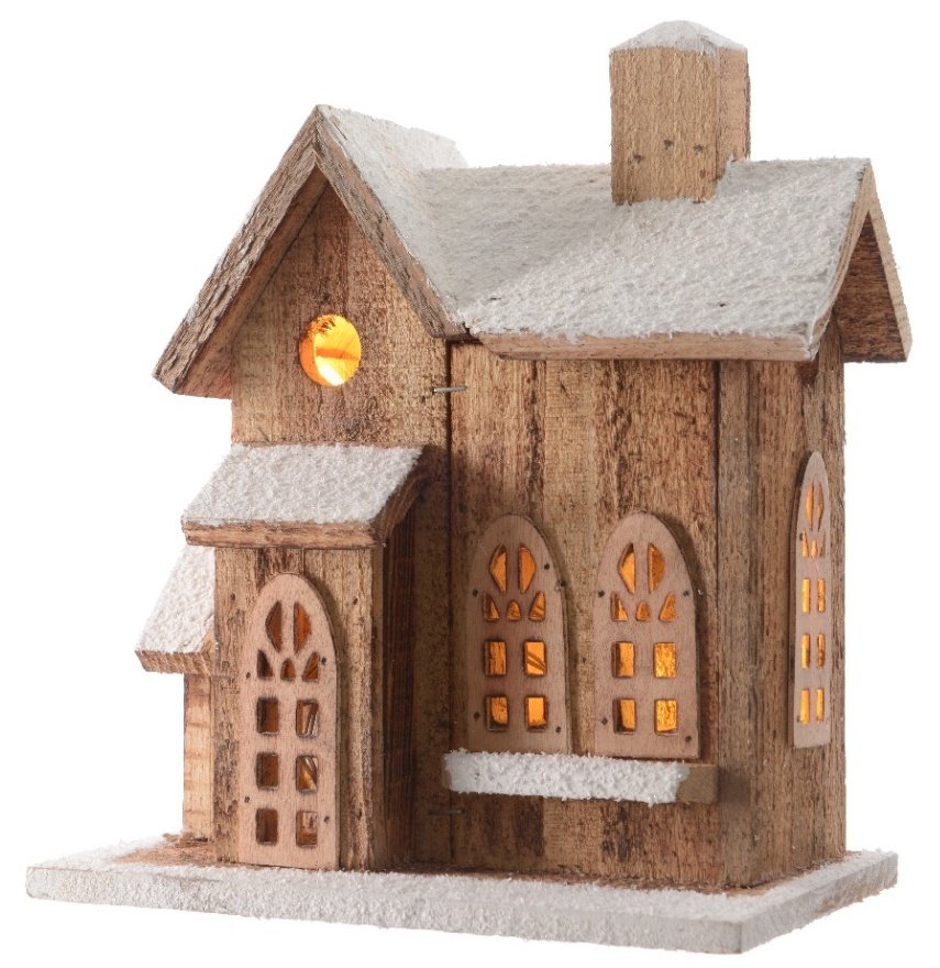 Led Wooden House Decoration 