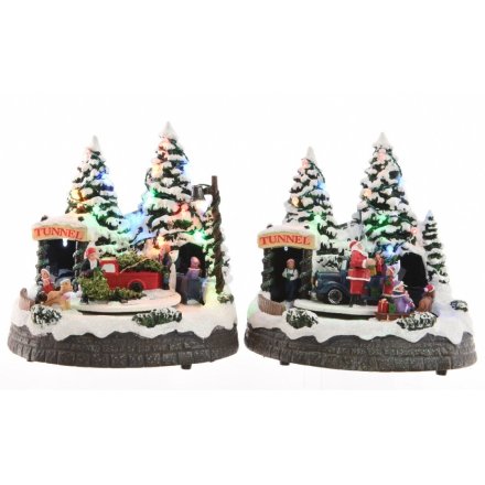 LED Forest Tunnel Scene, 2 Assorted
