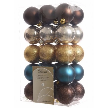  This beautifully glam themed set of baubles will add that elegant touch 