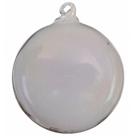 Box of 3 Glass Luster Bauble With Hook