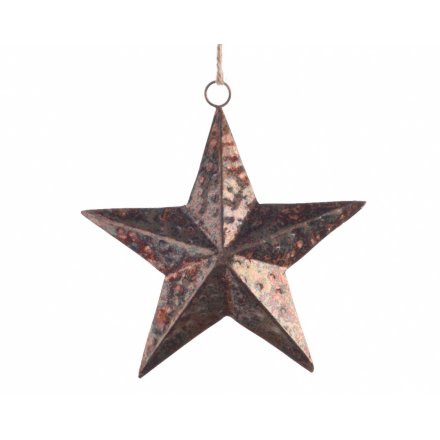 Copper Star Rope Hanging Decoration, Small