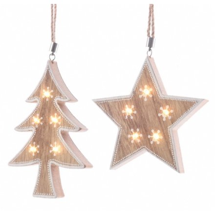 LED Star/Tree Hanger, 2a 15cm