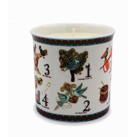 12 Days Christmas Scented Candle 8cm