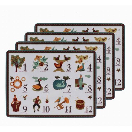 12 Days Of Christmas Placemat Set 