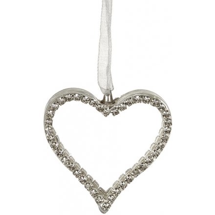Decorative Acrylic Heart Hanger, 5cm
