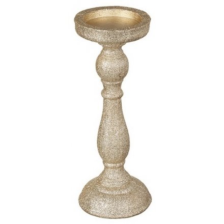 Resin Gold Glitter Candle Stick