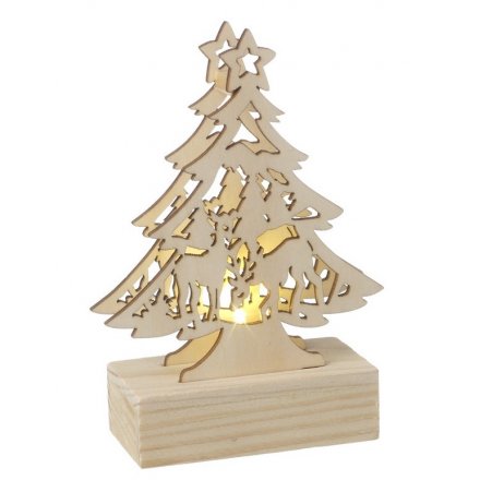LED Wooden Christmas Tree