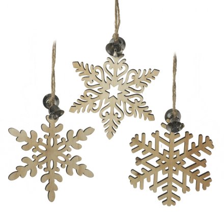 Wooden Snowflakes, 3a