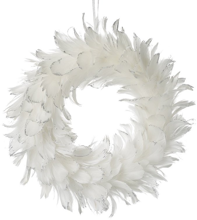 Feather Christmas Wreath 