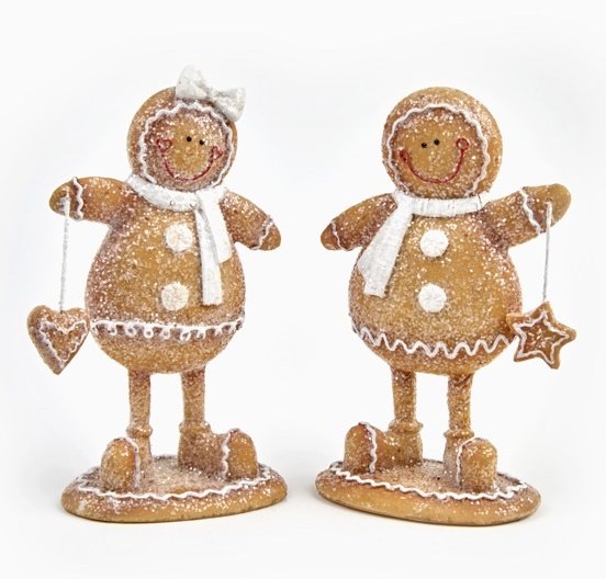 KCC161 / Two Assorted Gingerbread Ornaments, 11.5cm 34251 Christmas / Standing Decorations