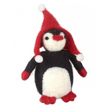 Felt Penguin W/Hat