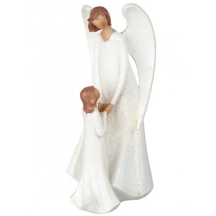 Mother and Daughter Glitter Angel