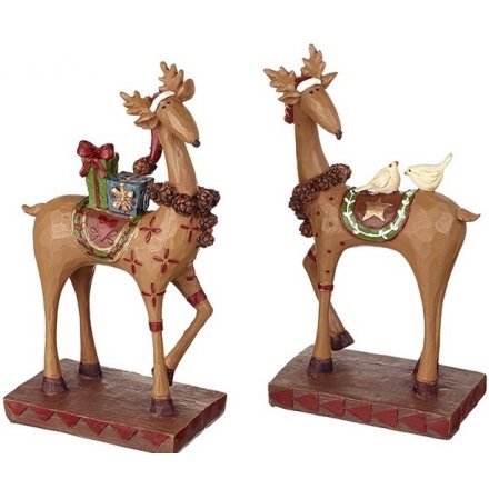 Standing Reindeer Figures, 2a 20cm
