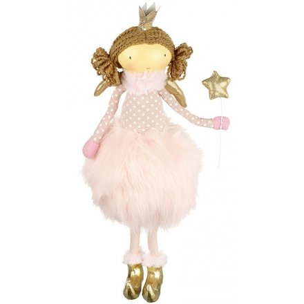 Fluffy Ballerina Angel - Standing