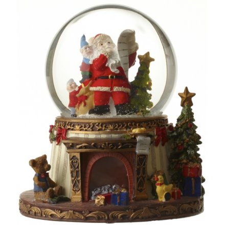 Santa Snow Globe 19cm