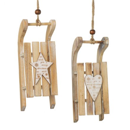 Wooden Hanging Sledges 