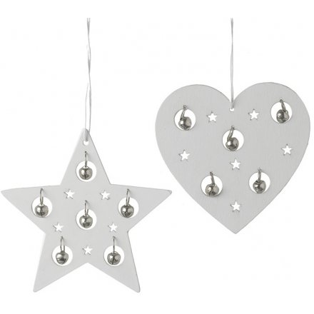 Hanging Star & Heart Decorations