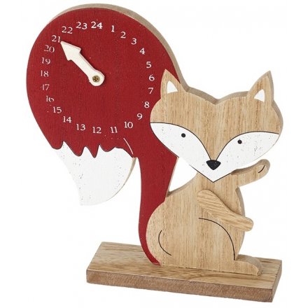 Fox Wooden Countdown 15cm