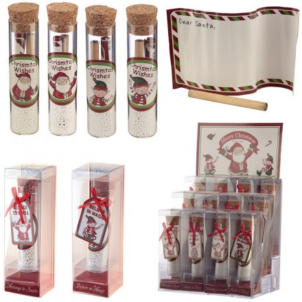 Christmas wishes elf and Santa jars. A great stocking filler item and seasonal gift.