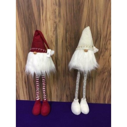 Long Legged Santa Gonks, 2 Assorted