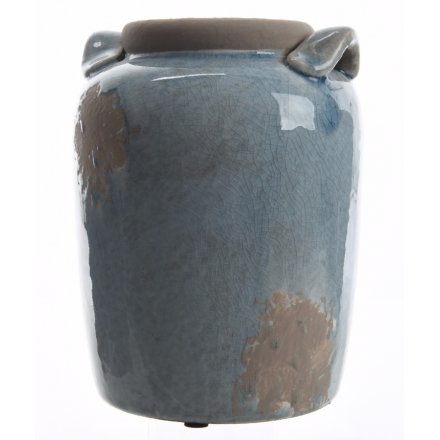 Distressed Glaze Stone Vase