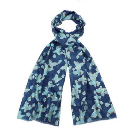 A stylish assortment of 3 butterfly themed scarves 