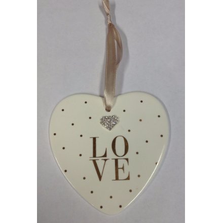 Mad Dots Love Heart Plaque