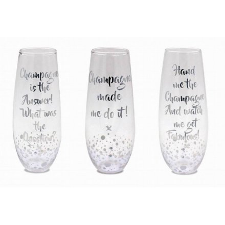 Silver Stemless Champagne Flute 
