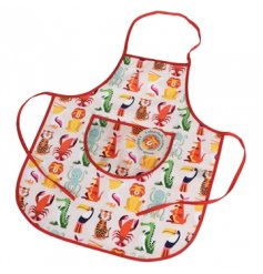 Let the kids get messy with this fun Colourful Creatures children's apron.
