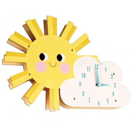 Smile every morning with this colourful and cute sunshine clock!