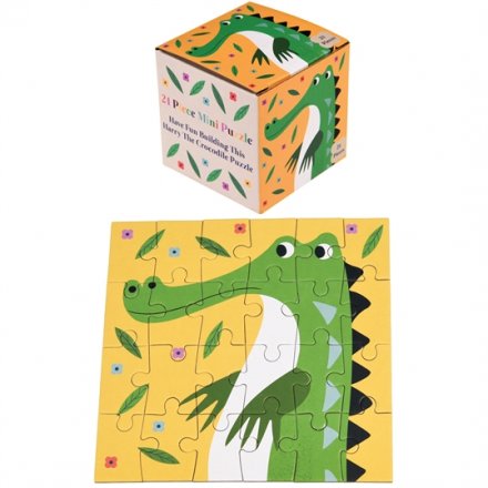 A mini 24 piece puzzle in a box featuring Harry the Crocodile design. A lovely stocking filler and gift item. 