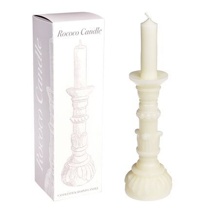 Ivory Rococo Candle