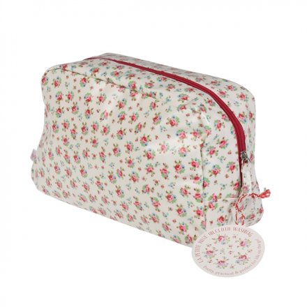 A gorgeous wash bag for storing your essential toiletries. Made from oilcloth and with an inner pouch to stay organised