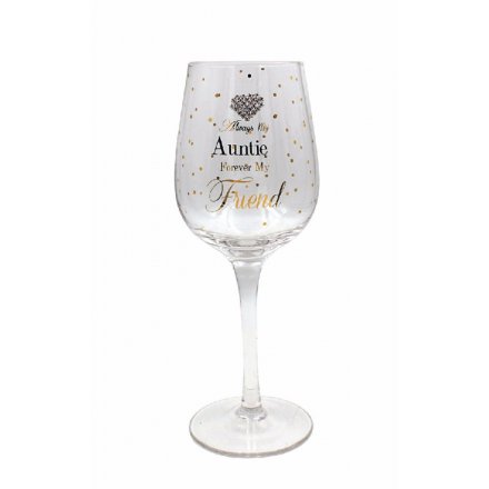 Maddots Auntie Wine Glass