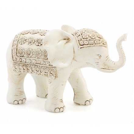 Cream White Elephant 20cm