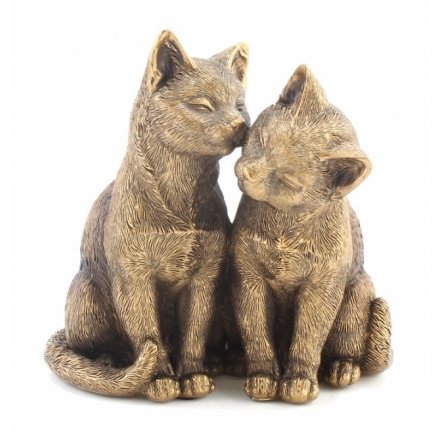 Reflections Bronzed Cats 18cm