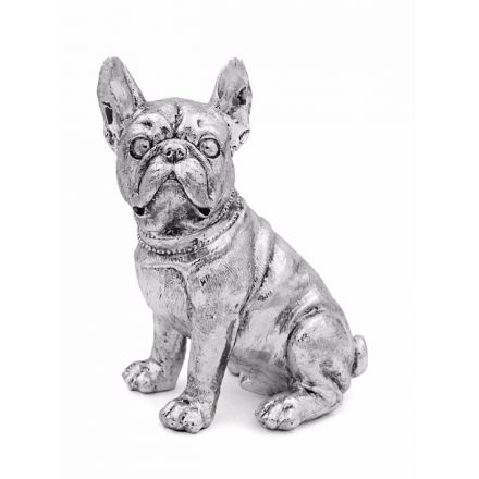 Silver Art Sitting French Bulldog