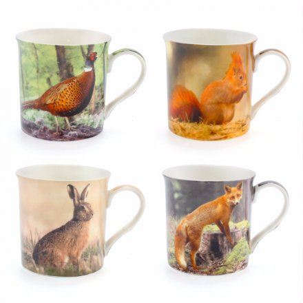Assorted Wildlife China Mugs 
