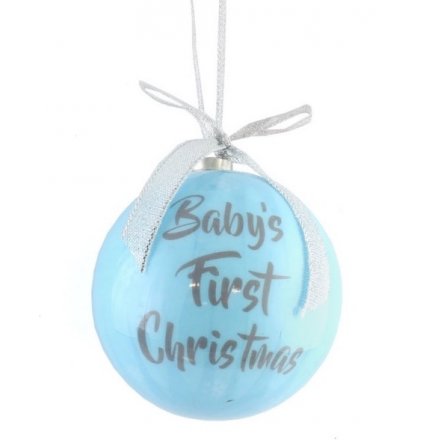 Blue Baby's First Bauble 