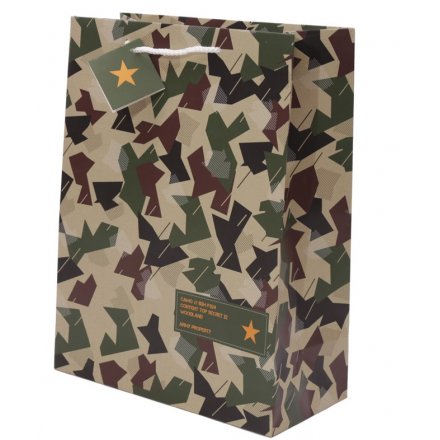 Military Printed Gift Bag - Large
