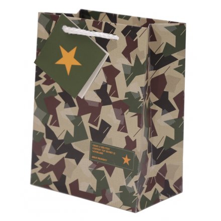 Military Printed Gift Bag - Small