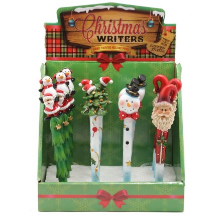  4 quirky assortments of novelty christmas pens