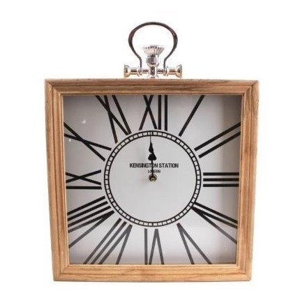  Wood Rimmed Clock, Large