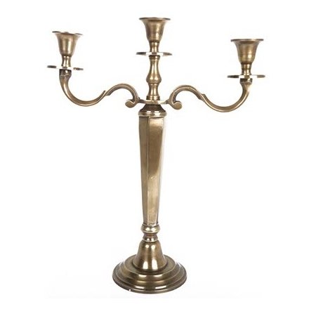 3 Light Brass Candlestand